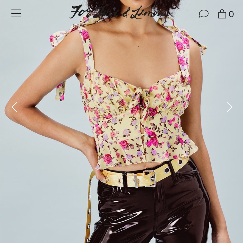 For Love & Lemons Beaumont Top